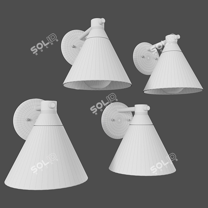 Scandi Joy Wall Sconce 3D model image 1