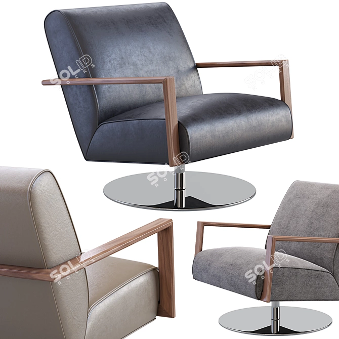 Modern Koinor Icarus Armchair 3D model image 1