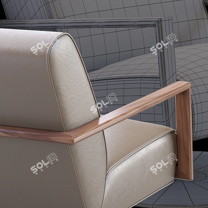 Modern Koinor Icarus Armchair 3D model image 3