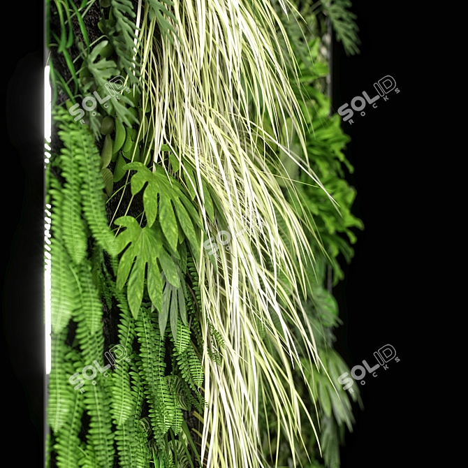 2000x1200mm Vertical Garden 05a 3D model image 6