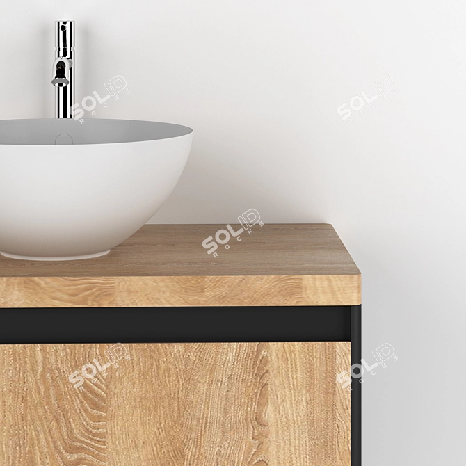 Elegant Velvex Sink Set 3D model image 2
