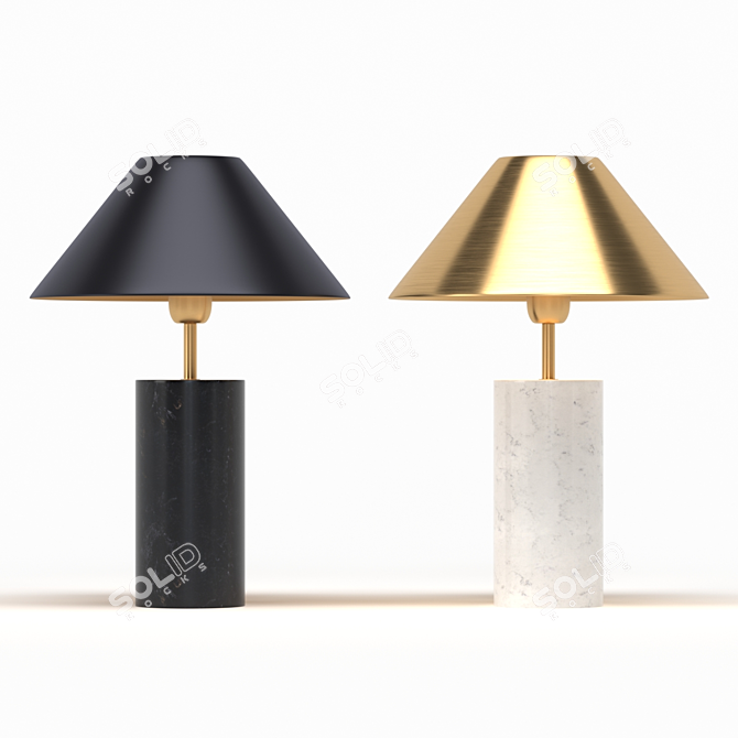 Kare Palazzina Table Lamp: Elegant Illumination for Your Space 3D model image 1