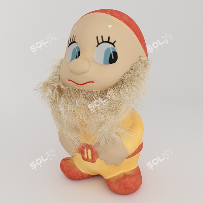 PBR-Optimized Toy Gnome 3D model image 1