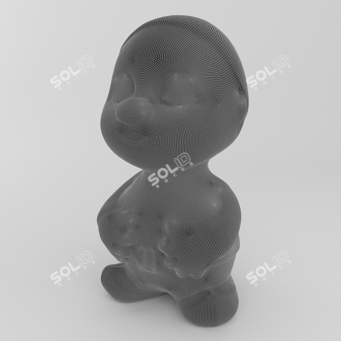 PBR-Optimized Toy Gnome 3D model image 2