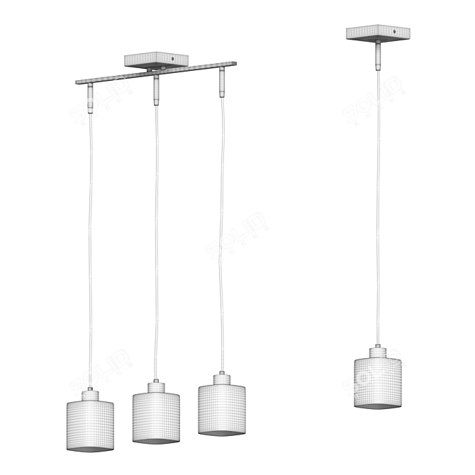 Modern Pendant Lamp: Costanzo LSL-9006 3D model image 3