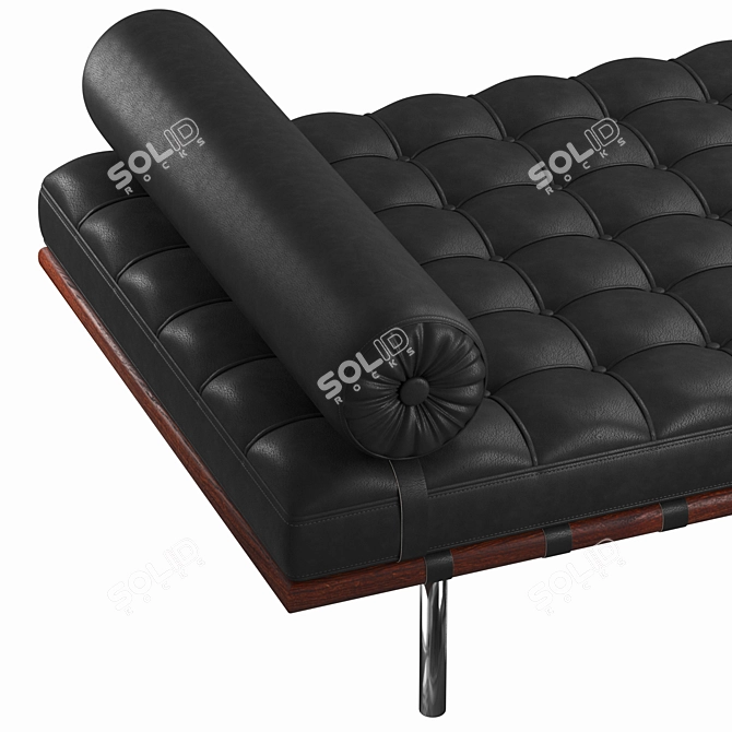 KNOLL Barcelona Leather Day Bed 3D model image 2