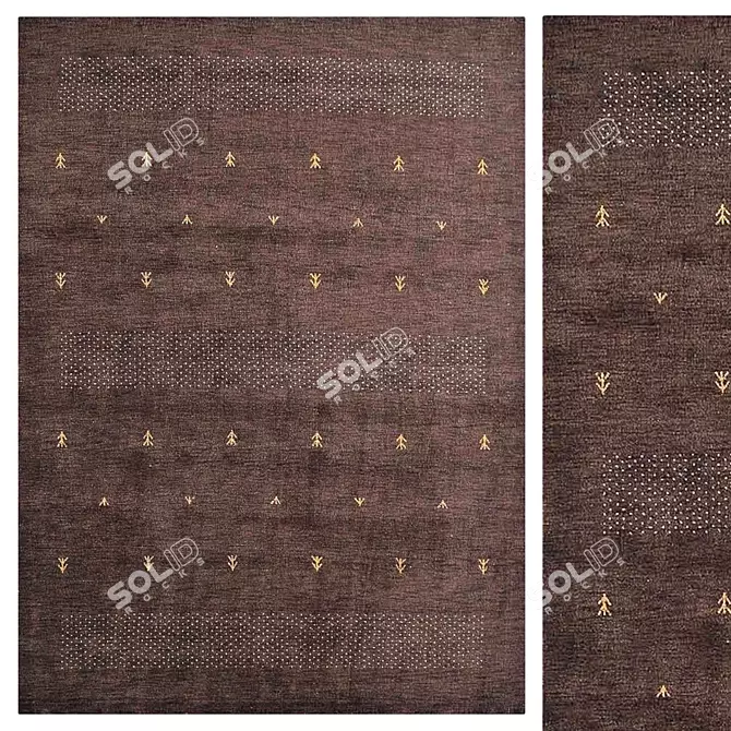 Indian Contemporary Oriental Rug 3D model image 1