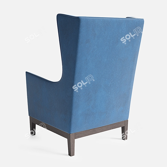 Brodie Upholstered Lounge Chair 3D model image 2