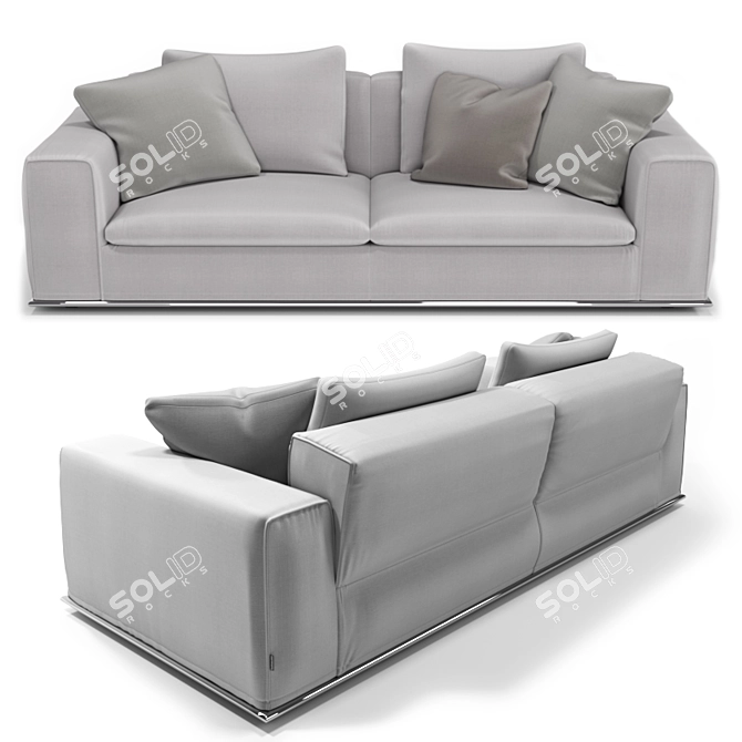 Sormani Vanity Sofa: Stylish and Versatile 3D model image 1