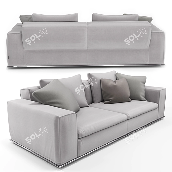 Sormani Vanity Sofa: Stylish and Versatile 3D model image 2