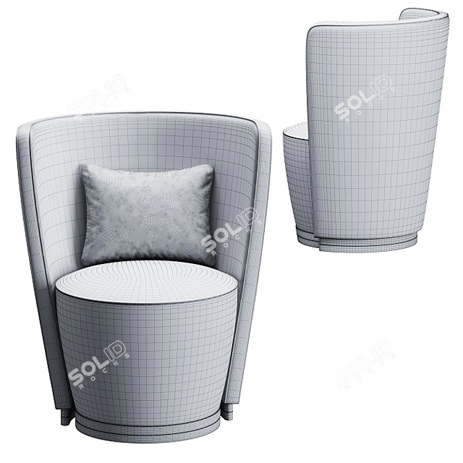 Luxury Marrakesh Armchair - Frato 3D model image 3