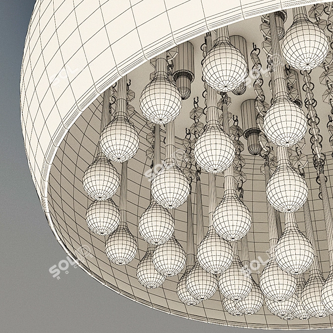 Modern Ceiling Lamp HALO A7054PL 3D model image 3