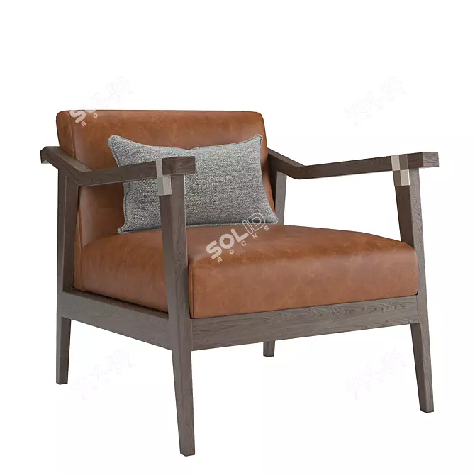 Modern RH Clift Chair: Stylish Comfort 3D model image 1
