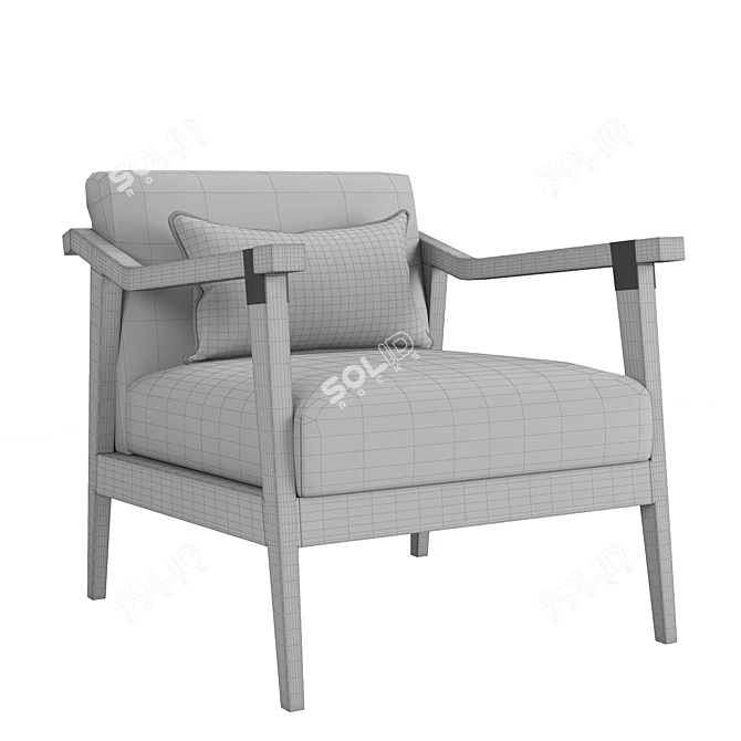 Modern RH Clift Chair: Stylish Comfort 3D model image 3