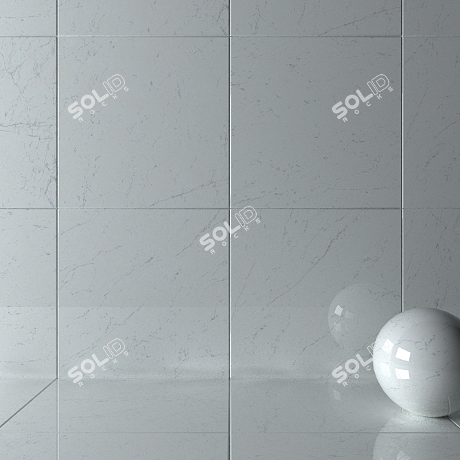 Marvel Stone Carrara Pure Wall Tiles 3D model image 2