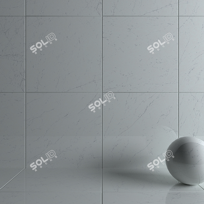 Marvel Stone Carrara Pure Wall Tiles 3D model image 3