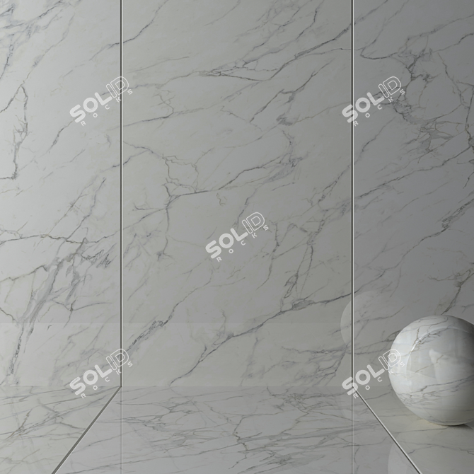 Marvel Calacatta Extra Wall Tiles 3D model image 2