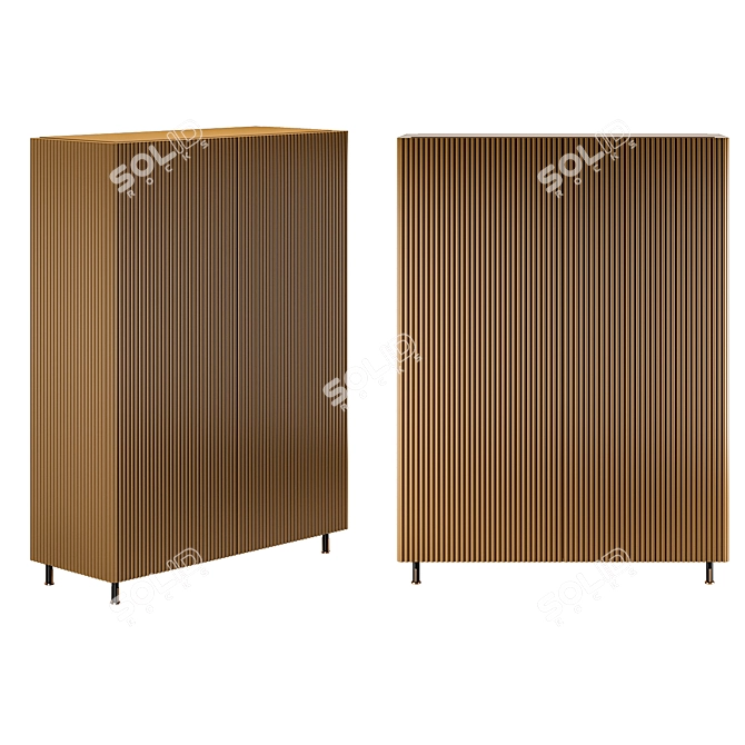 Aero Ottone Vintage - Timeless Elegance 3D model image 1