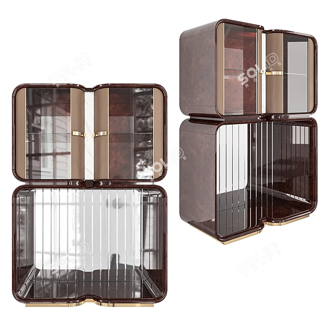 Luxury Madison Bar Unit - Turri 3D model image 1