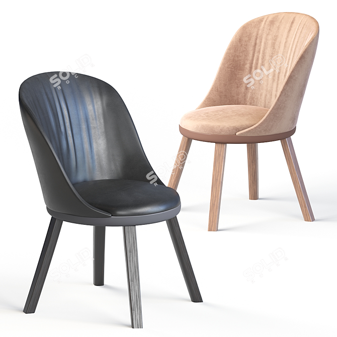 Elegant Romy Chair: Stylish & Comfortable 3D model image 3