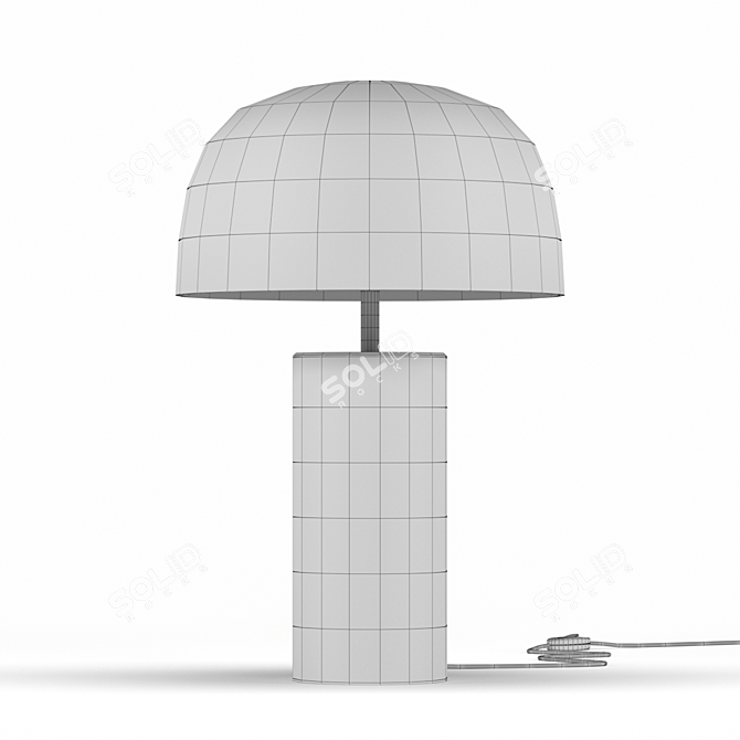 Sleek Black Table Lamp 3D model image 3