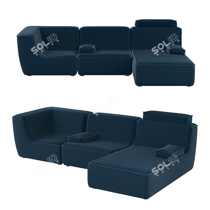 Modular VEGA Sofa by PRIANERA 3D model image 2