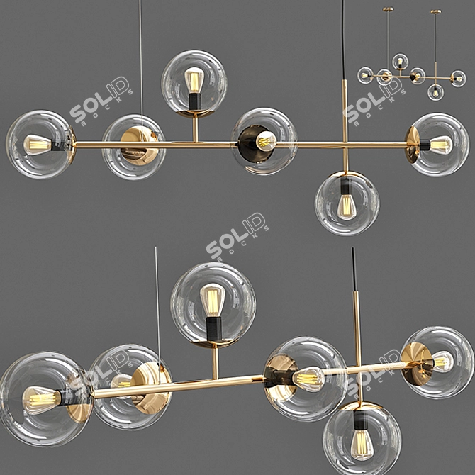 Bolia Orb Pendant: Modern Chandelier 3D model image 1