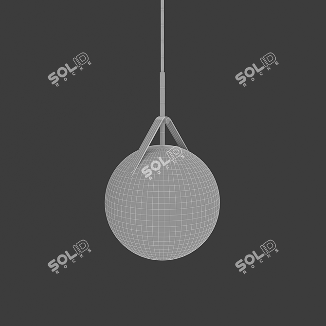 Sleek Senekta Pendant Lamp 3D model image 2