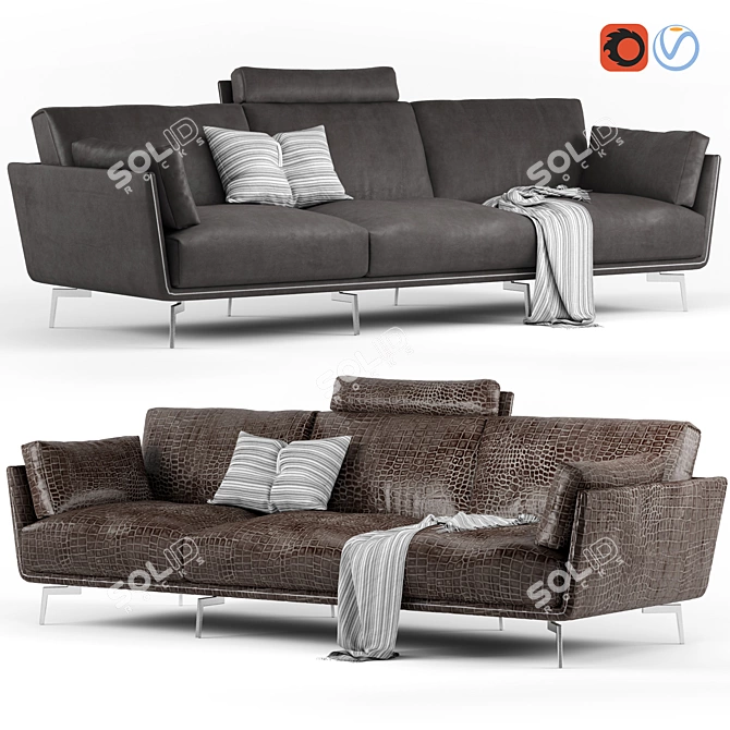 Sofa Ralph GAMMA (Диван Ralph GAMMA)
 Modern Design for Ultimate Comfort 3D model image 1