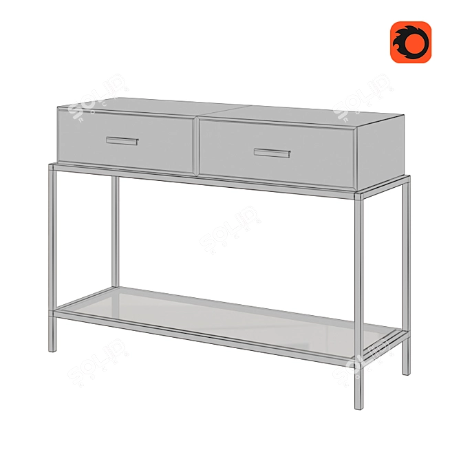 Modern Console Table: ELK Group International Dimond Home 3D model image 2