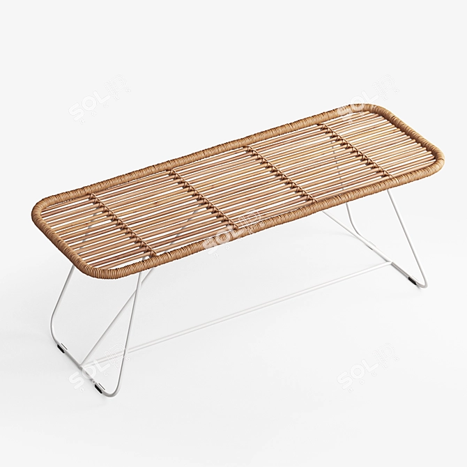 Bare Bamboo Seating 3D model image 1