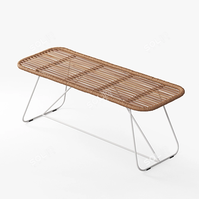 Bare Bamboo Seating 3D model image 2