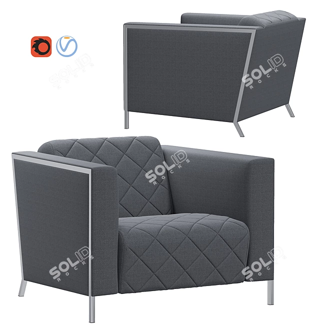 ErgoComfort VISPO Office Chair 3D model image 1