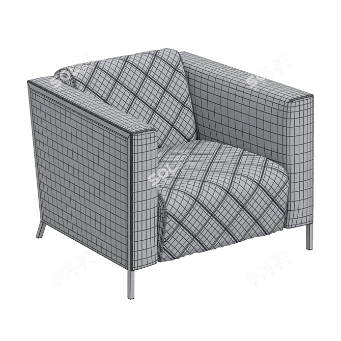 ErgoComfort VISPO Office Chair 3D model image 3