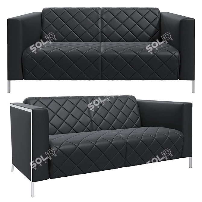 Comfortable Two-Seater VISPO Sofa 3D model image 2