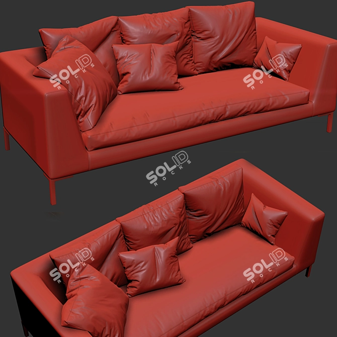 Elegant Charles B&B Italia 3D model image 3