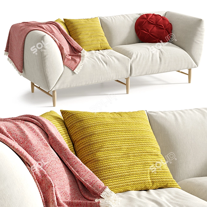 Copla Sofa: Stylish Comfort for Your Home 3D model image 1