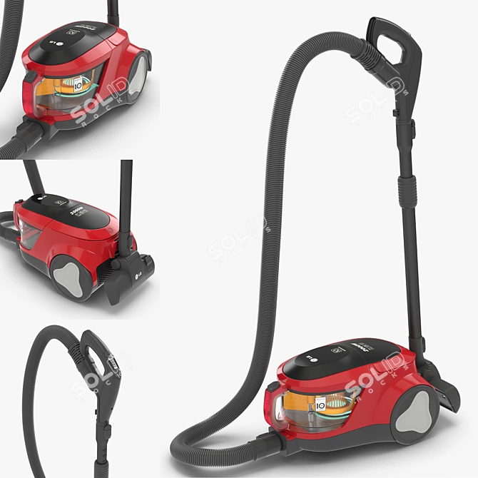 Powerful LG Vacuum Cleaner 3D model image 1