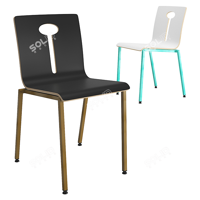 SIF 333 Chair: Stylish & Sturdy Seating 3D model image 1