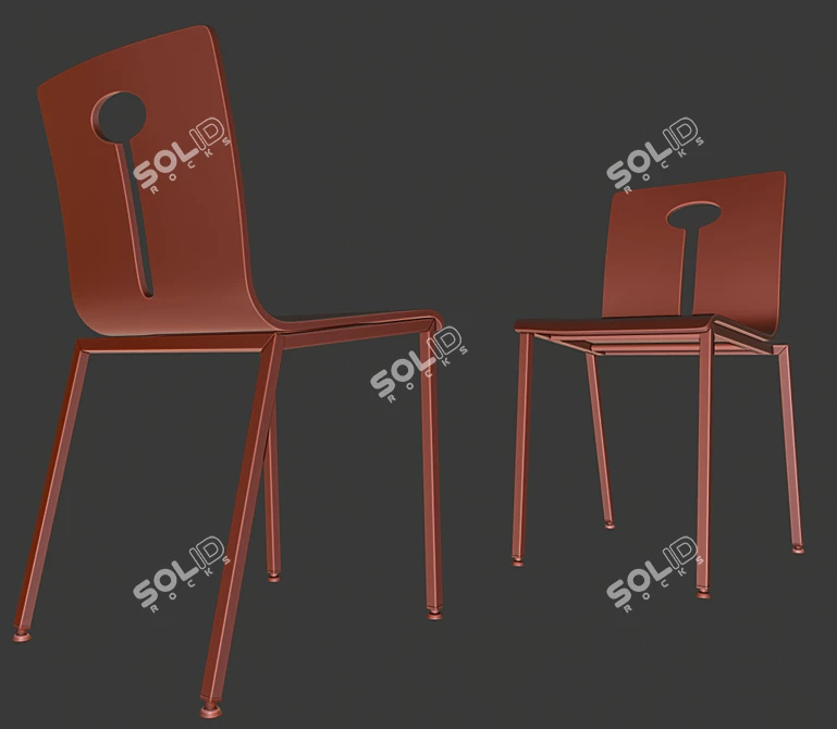 SIF 333 Chair: Stylish & Sturdy Seating 3D model image 3