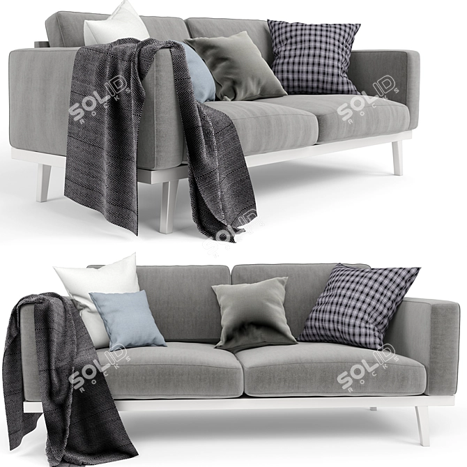 Elegant BoConcept Carlton Sofa 3D model image 1