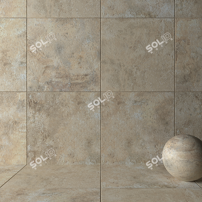 AIX Blanc 3K Wall and Floor Tiles 3D model image 2