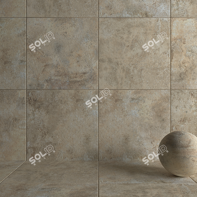 AIX Blanc 3K Wall and Floor Tiles 3D model image 3