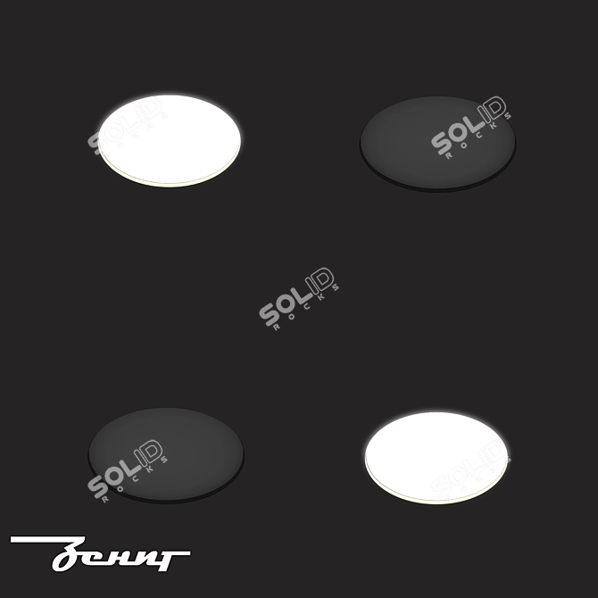 Zenit STP Round Inset Light 3D model image 2