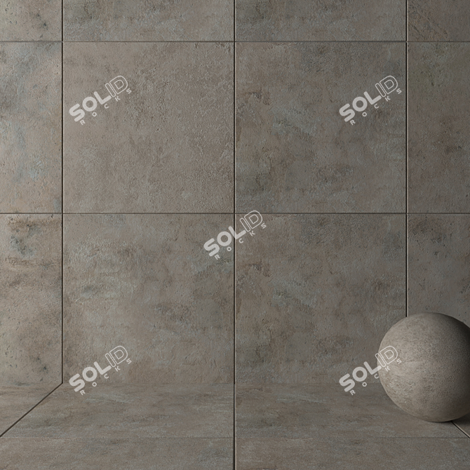 3K HD Cendre Wall Tiles 3D model image 2