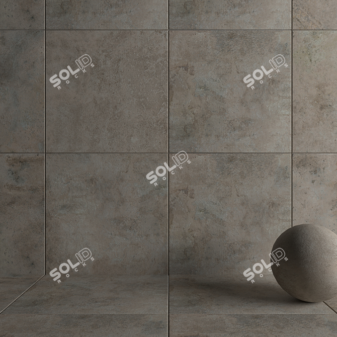 3K HD Cendre Wall Tiles 3D model image 3