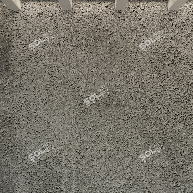 Weathered Concrete Wall Texture 3D model image 3