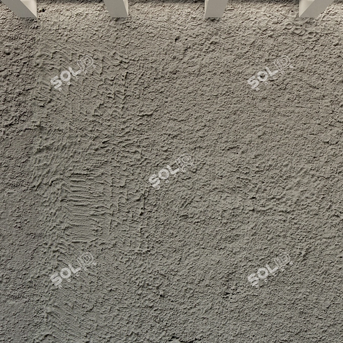 Vintage Concrete Wall Texture 3D model image 3