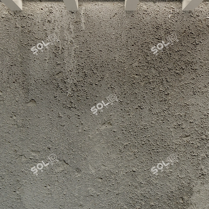 Aged Concrete Wall. Vintage Texture. 3D model image 3