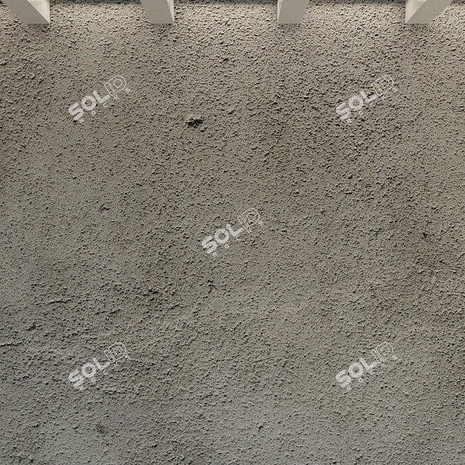 "Vintage Concrete Wall Texture 3D model image 3